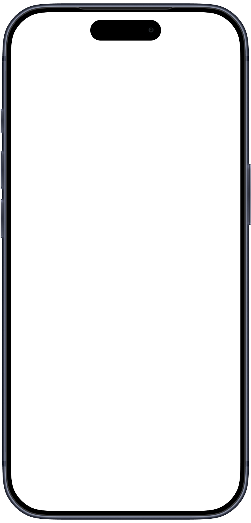 iPhone screenshot placeholder — to be replaced with a real app screenshot